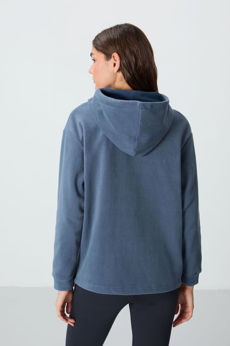 Übergroßer Plüsch-Hoodie mit Stickerei - Image 6