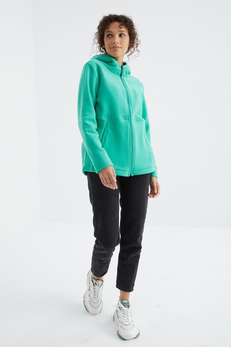 Damen Kapuzenzip Sweatshirt - Image 2