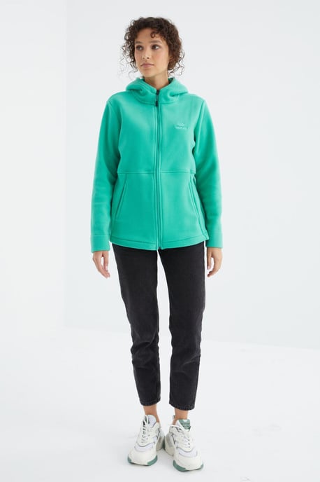 Damen Kapuzenzip Sweatshirt - Image 4