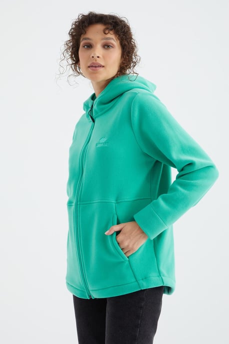 Damen Kapuzenzip Sweatshirt - Image 5