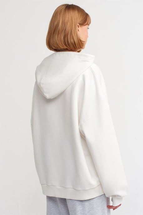 Übergroßer Baumwoll Kapuzenpullover - Image 2