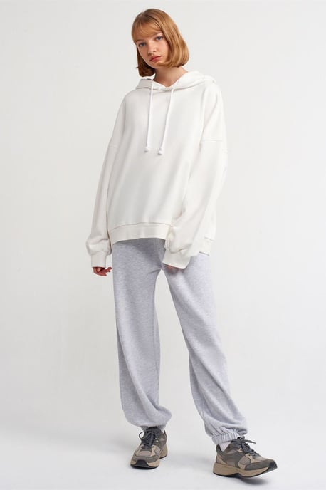 Übergroßer Baumwoll Kapuzenpullover - Image 3