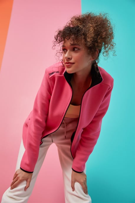 Damen Plüsch-Jacke mit Reißverschluss - Image 3