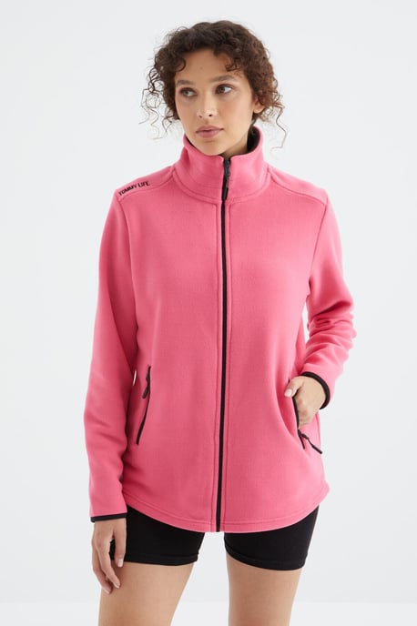 Damen Plüsch-Jacke mit Reißverschluss - Image 5