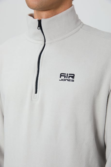 Herren-Plüsch-Half-Zip-Sweatshirt - Image 2
