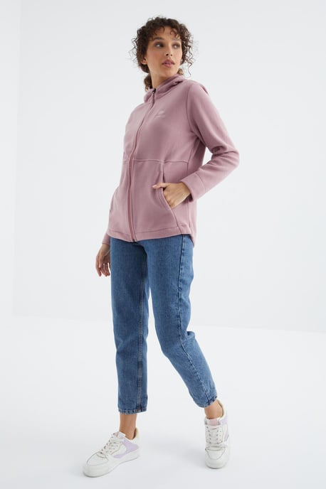 Damen Kapuzenzip-Sweatshirt - Image 2