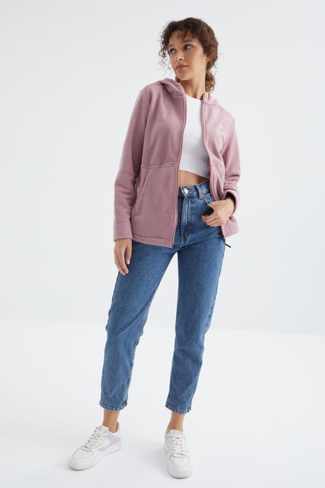 Damen Kapuzenzip-Sweatshirt - Image 3