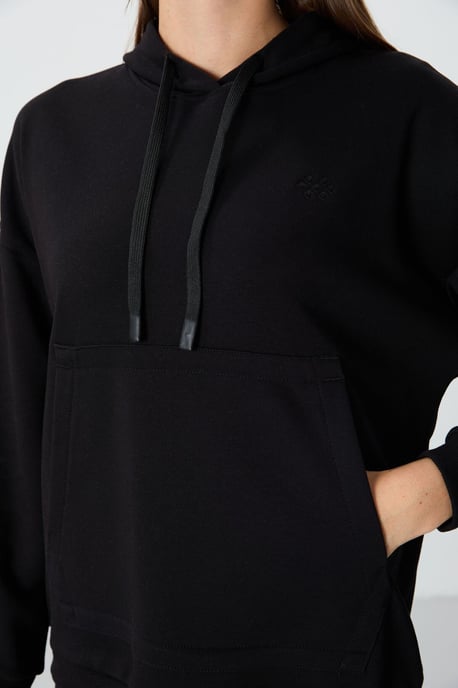 Oversized Kapuzen-Sweatshirt mit Tasche - Image 2