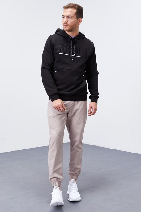 Herren Kapuzenpullover mit Logo-Druck - Image 2
