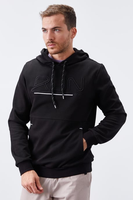 Herren Kapuzenpullover mit Logo-Druck - Image 6