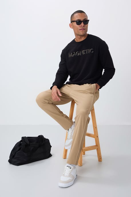 Herren Bedruckter Rundhalsausschnitt Sweatshirt - Image 2