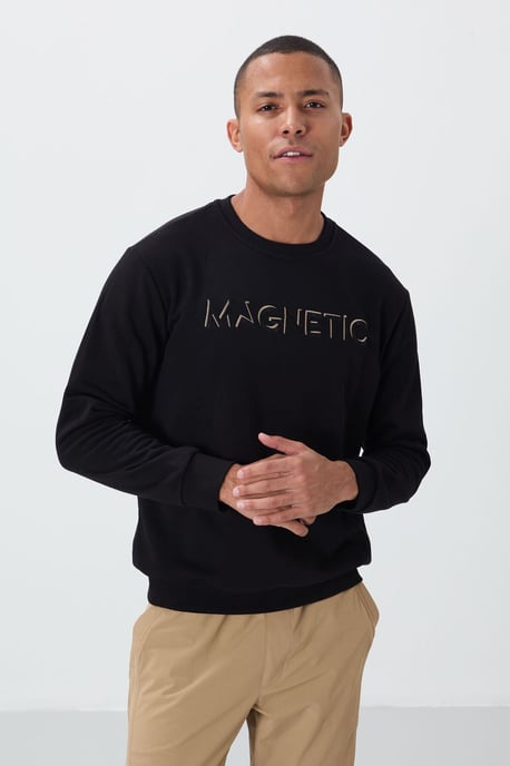 Herren Bedruckter Rundhalsausschnitt Sweatshirt - Image 3