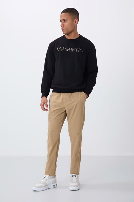 Herren Bedruckter Rundhalsausschnitt Sweatshirt - Image 5