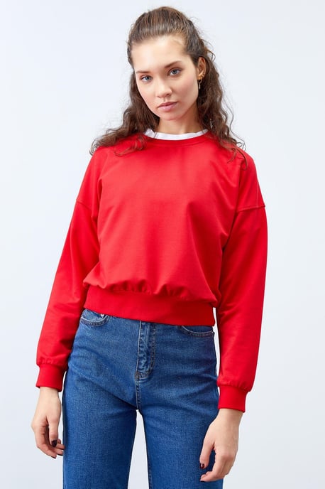 Damen Relaxed Crew Neck Sweatshirt - Image 3