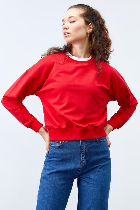 Damen Relaxed Crew Neck Sweatshirt - Image 5