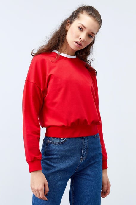 Damen Relaxed Crew Neck Sweatshirt - Image 6