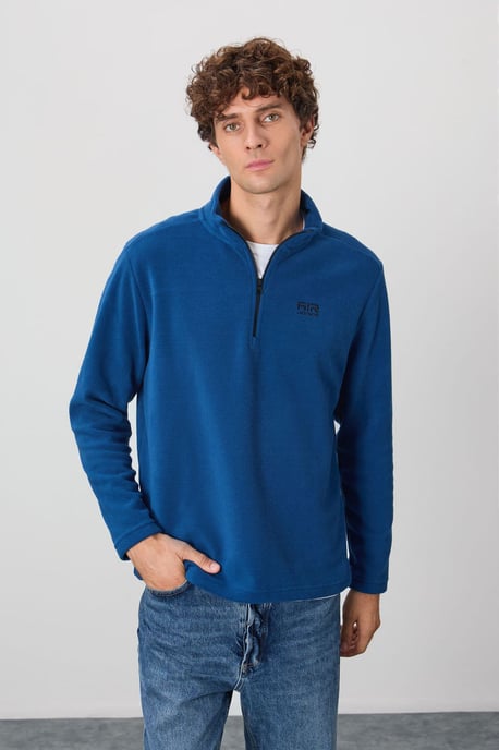 Herren Halb-Zip Plüsch Sweatshirt - Image 4