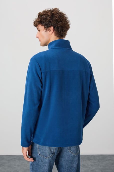 Herren Halb-Zip Plüsch Sweatshirt - Image 6
