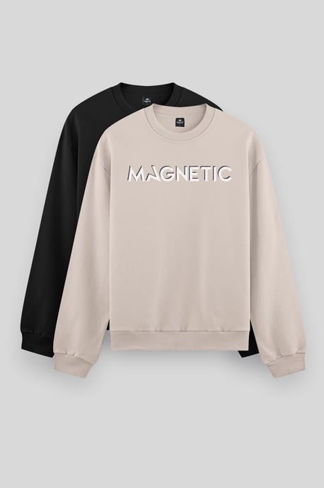 Herren bedruckter Rundhalsausschnitt Sweatshirt - Image 1