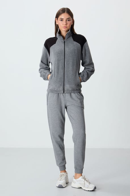 Übergroßer Colorblock-Half-Zip-Pullover - Image 2