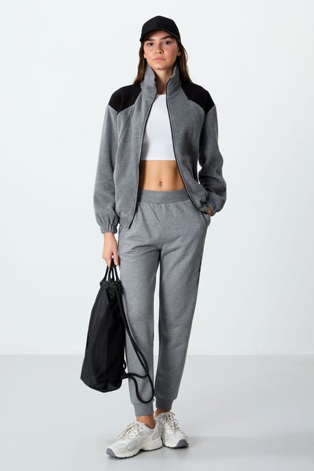 Übergroßer Colorblock-Half-Zip-Pullover - Image 6