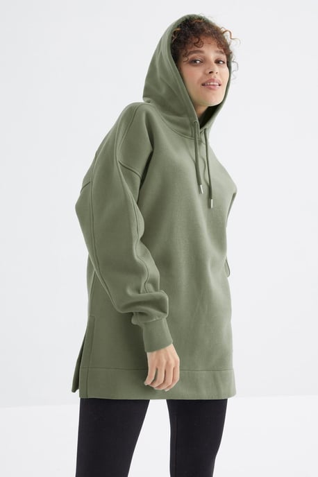 Übergroßes Sweatshirt mit Kapuze und Tasche - Image 3