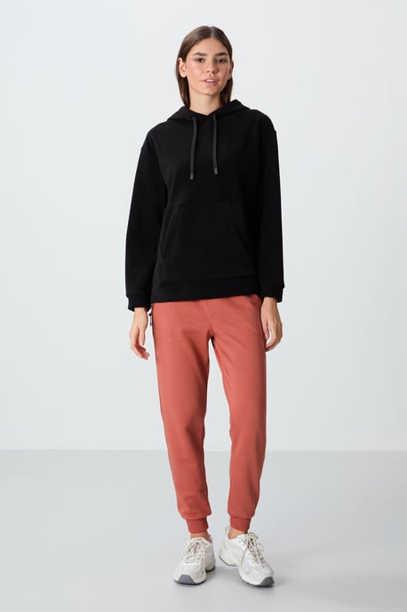Übergroßer Plüsch-Hoodie mit Stickerei - Image 3