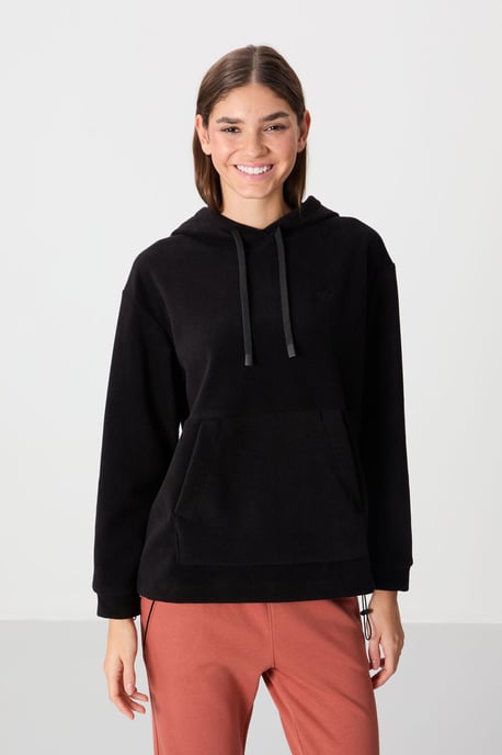 Übergroßer Plüsch-Hoodie mit Stickerei - Image 4