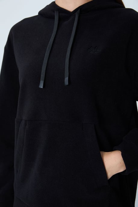 Übergroßer Plüsch-Hoodie mit Stickerei - Image 5