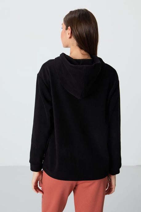 Übergroßer Plüsch-Hoodie mit Stickerei - Image 6