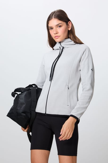Damen Plüsch Zip-Hoodie Sweatshirt - Image 4