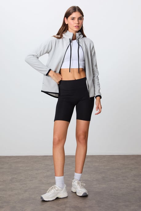 Damen Plüsch Zip-Hoodie Sweatshirt - Image 5