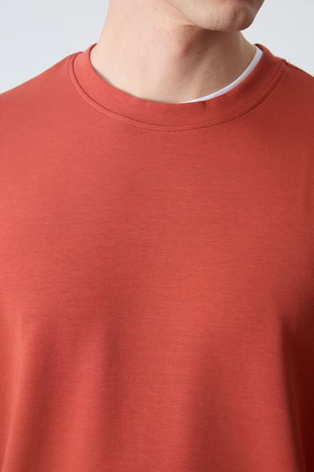 Herren Unifarben Rundhals-Sweatshirt - Image 4