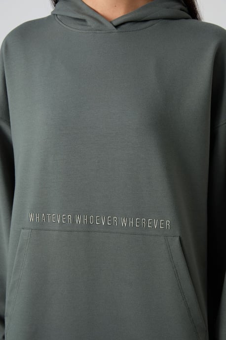 Übergroßer bedruckter Kapuzenpullover - Image 3
