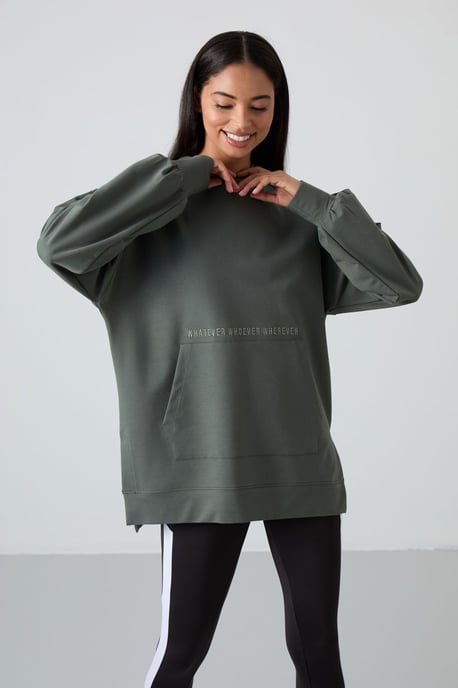 Übergroßer bedruckter Kapuzenpullover - Image 5