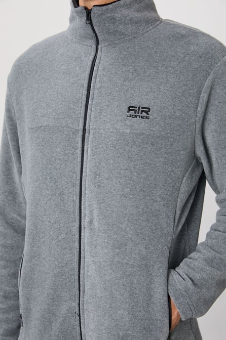 Herren Plüsch-Zipp-Front Sweatshirt - Image 5