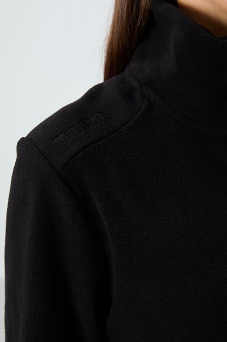 Damen Plüsch Zip-Front Sweatshirt - Image 5