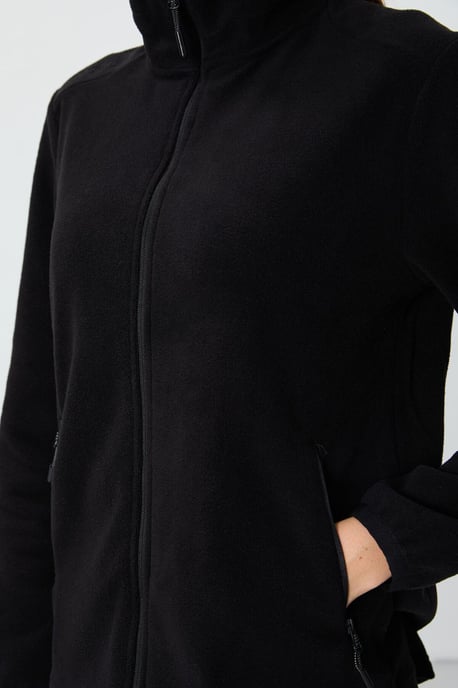 Damen Plüsch Zip-Front Sweatshirt - Image 6
