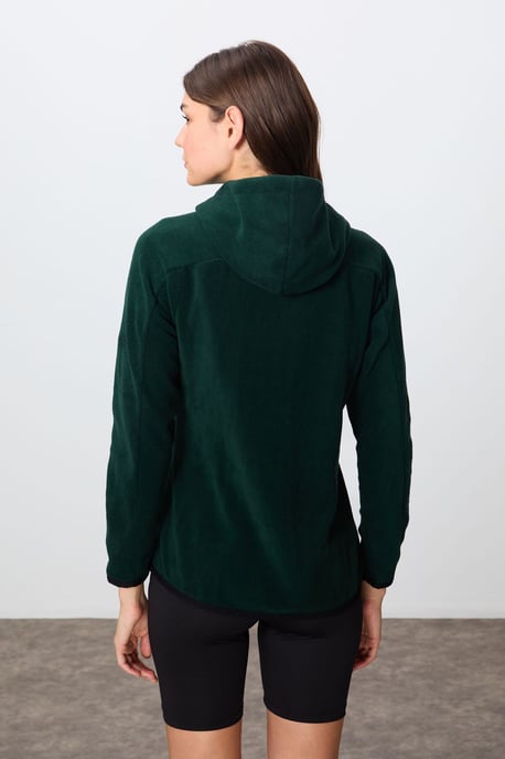 Damen Plüsch Zip-Hoodie Sweatshirt - Image 6