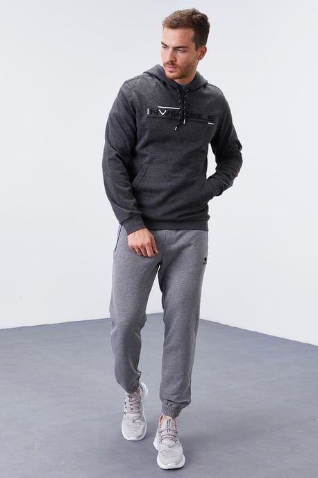 Herren Bedruckter Kapuzenpullover mit Tasche - Image 2