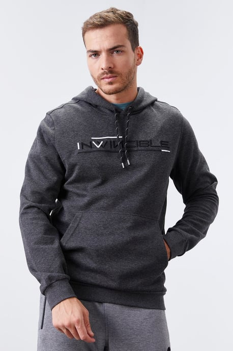 Herren Bedruckter Kapuzenpullover mit Tasche - Image 3