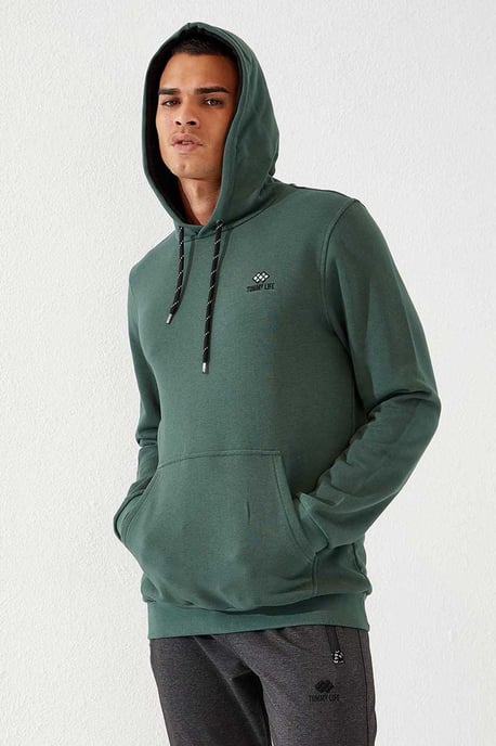 Herren Sweatshirt mit Kapuze und Tasche - Image 3