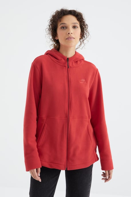 Damen Kapuzenzip-Sweatshirt - Image 1