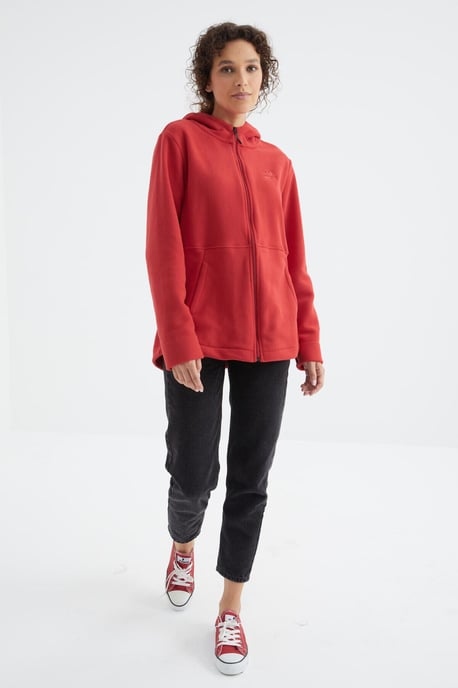 Damen Kapuzenzip-Sweatshirt - Image 4