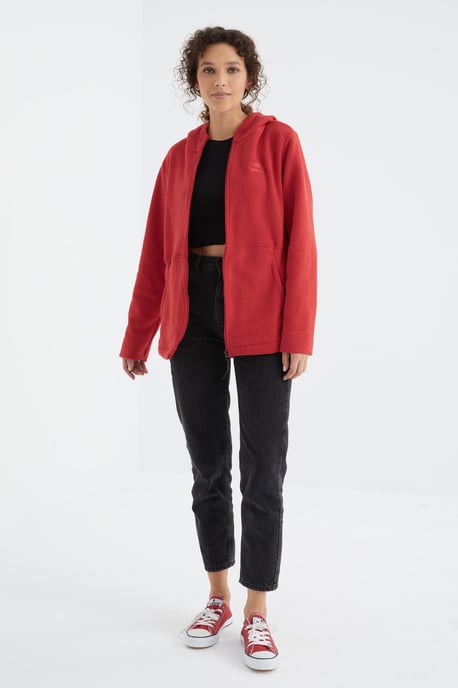 Damen Kapuzenzip-Sweatshirt - Image 6