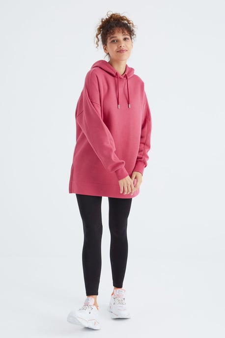 Übergrößiger Kapuzenpullover mit Tasche - Image 4
