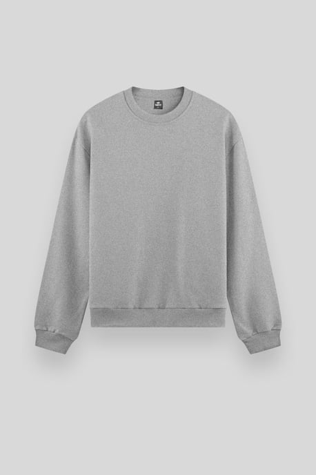 Herren Unifarben Rundhals Sweatshirt - Image 5