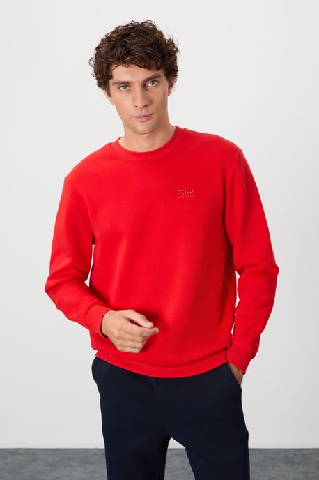 Herren Sweatshirt mit regulärem Schnitt und Rundhalsausschnitt - Image 4