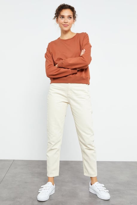 Damen Freizeit Crewneck Sweatshirt - Image 2