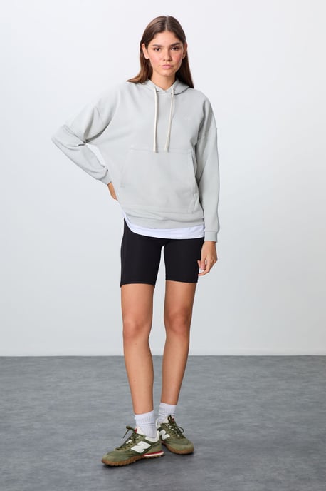 Oversized Kapuzenpullover mit Tasche - Image 2